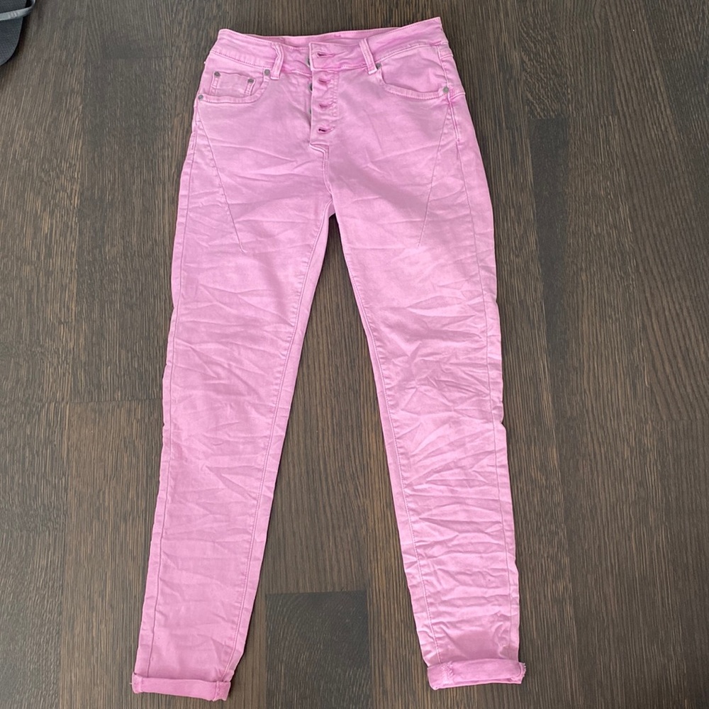 PINK DENIM JEANS SIZE XS SUPER SOFT SKINNY JEANS
